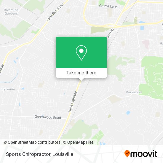 Sports Chiropractor map