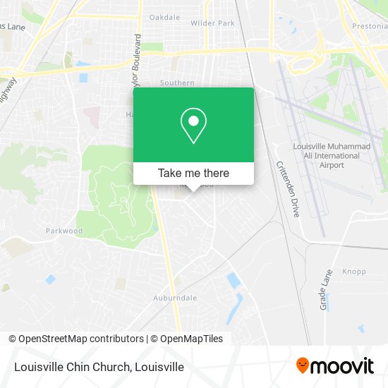 Louisville Chin Church map