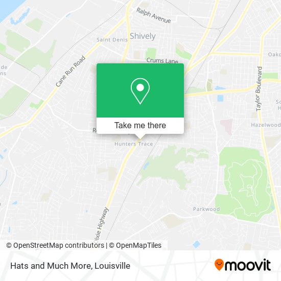 Hats and Much More map