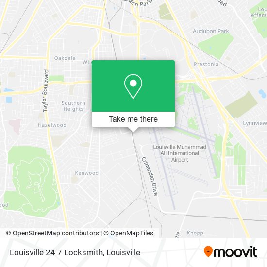 Mapa de Louisville 24 7 Locksmith