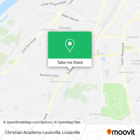 Christian Academy-Louisville map