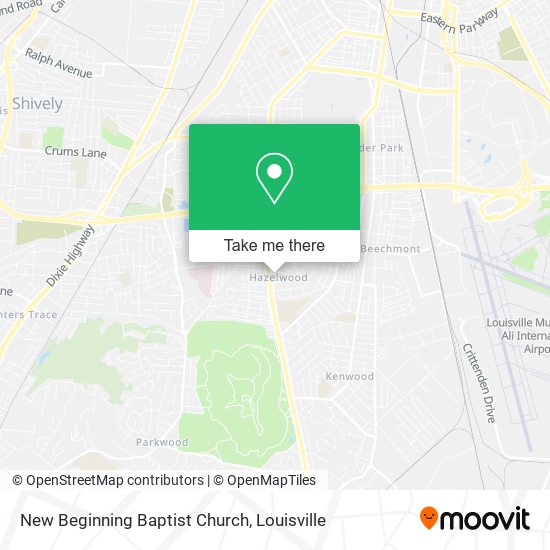 Mapa de New Beginning Baptist Church