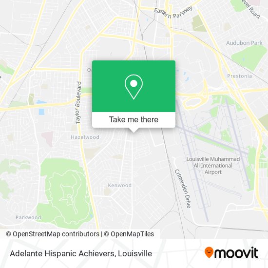 Adelante Hispanic Achievers map