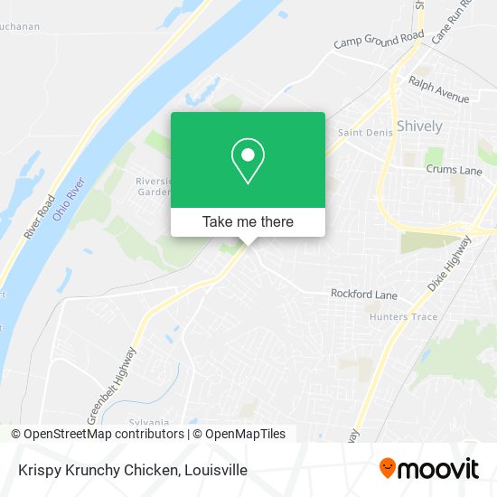 Krispy Krunchy Chicken map