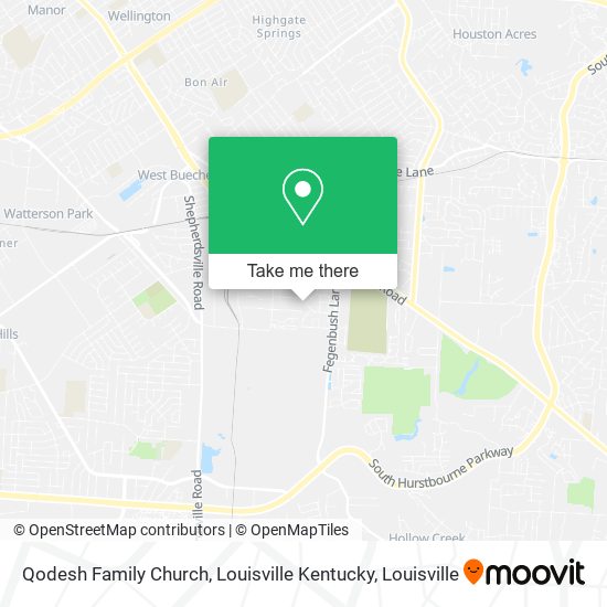 Mapa de Qodesh Family Church, Louisville Kentucky