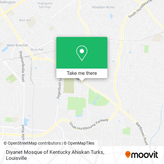 Mapa de Diyanet Mosque of Kentucky Ahiskan Turks