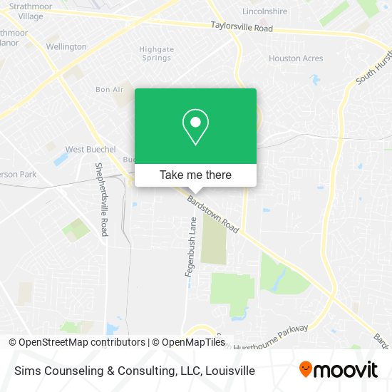 Mapa de Sims Counseling & Consulting, LLC