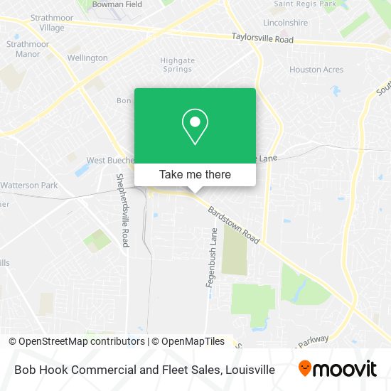 Bob Hook Commercial and Fleet Sales map