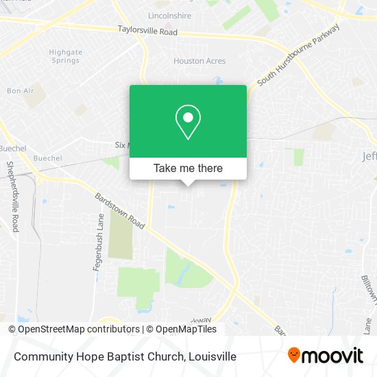 Community Hope Baptist Church map