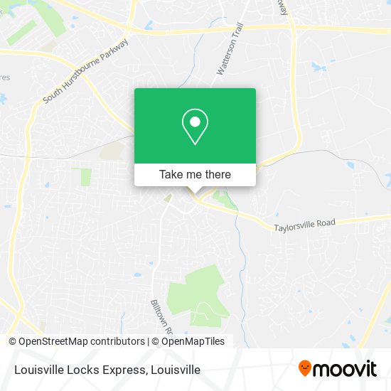 Mapa de Louisville Locks Express