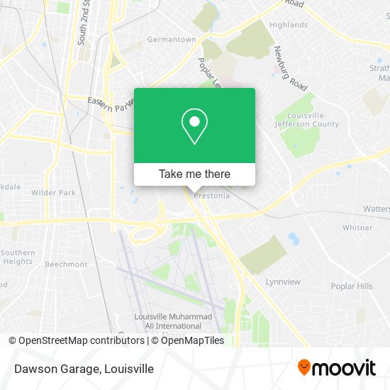 Dawson Garage map