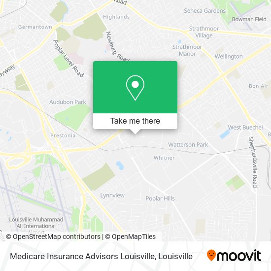 Mapa de Medicare Insurance Advisors Louisville