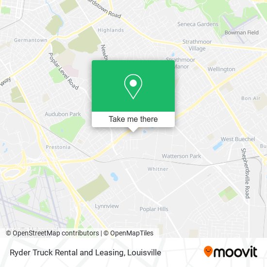 Ryder Truck Rental and Leasing map