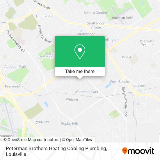 Mapa de Peterman Brothers Heating Cooling Plumbing