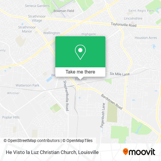 He Visto la Luz Christian Church map