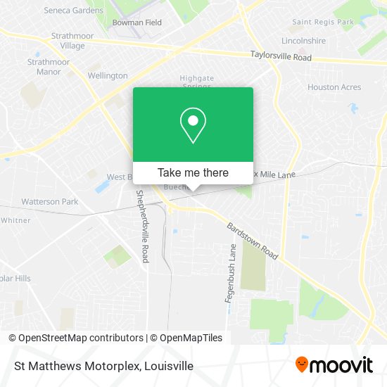 Mapa de St Matthews Motorplex