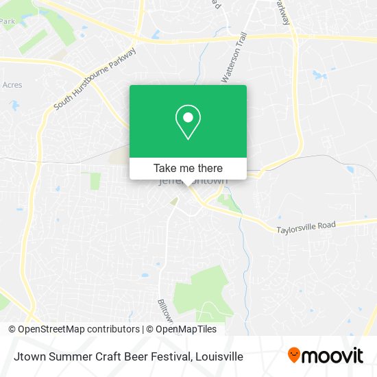 Mapa de Jtown Summer Craft Beer Festival