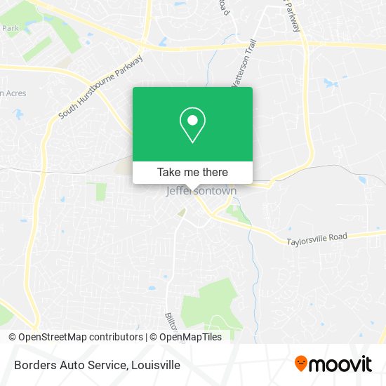 Borders Auto Service map