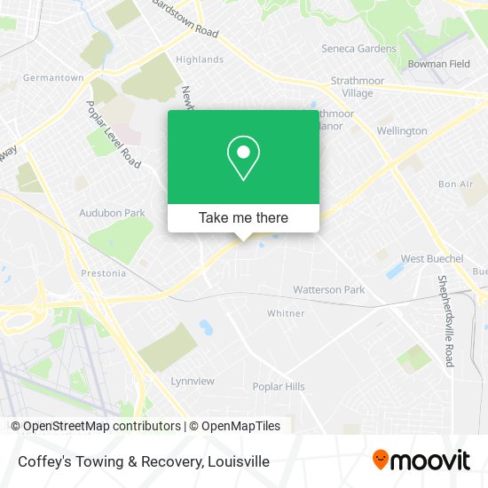 Mapa de Coffey's Towing & Recovery