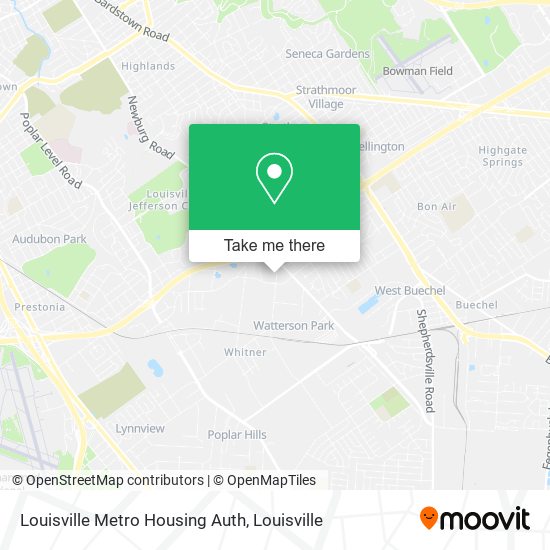 Mapa de Louisville Metro Housing Auth