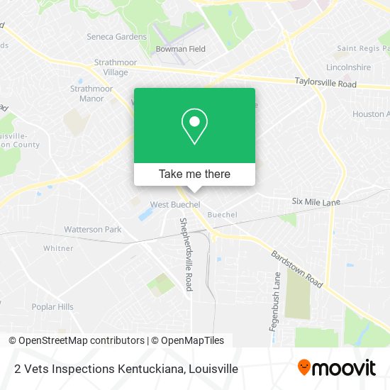 2 Vets Inspections Kentuckiana map