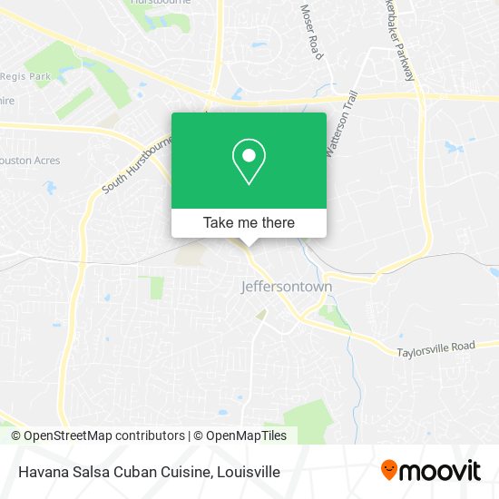 Mapa de Havana Salsa Cuban Cuisine
