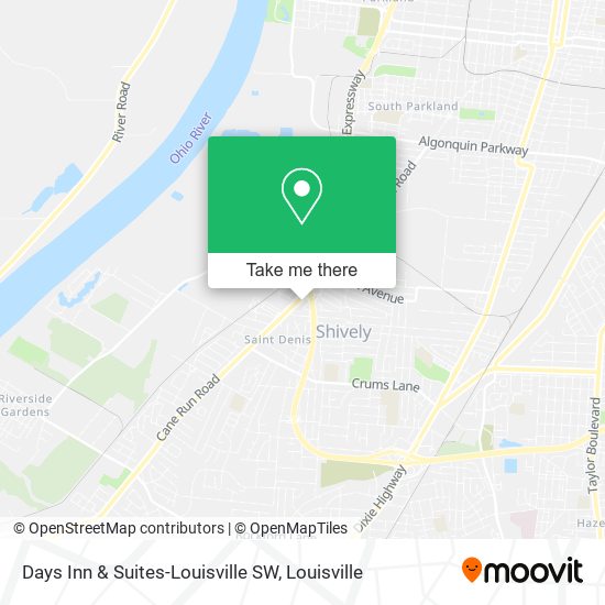 Days Inn & Suites-Louisville SW map