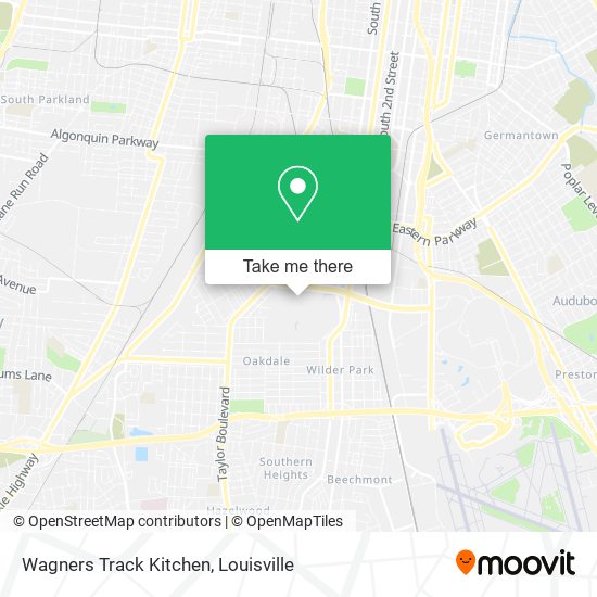 Wagners Track Kitchen map