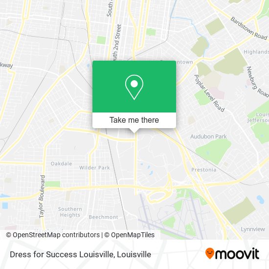 Dress for Success Louisville map