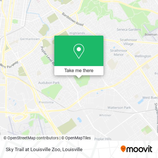 Mapa de Sky Trail at Louisville Zoo