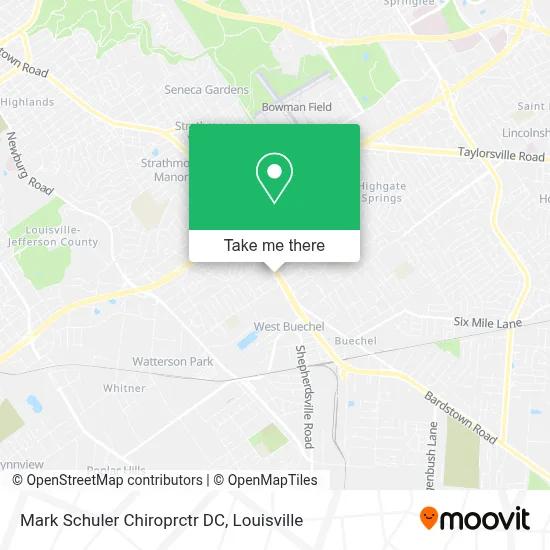Mark Schuler Chiroprctr DC map