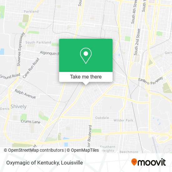Mapa de Oxymagic of Kentucky