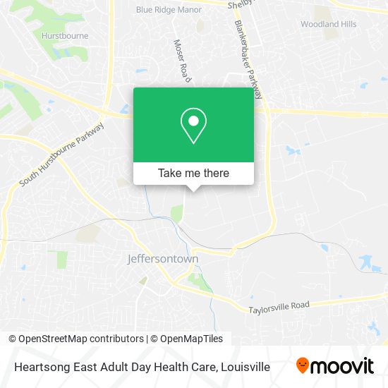 Heartsong East Adult Day Health Care map