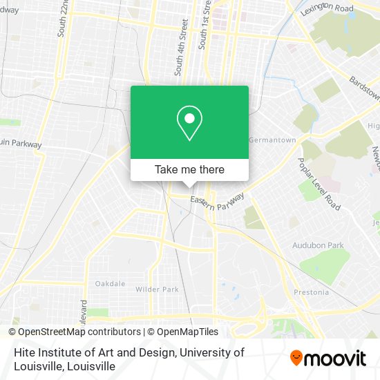 Hite Institute of Art and Design, University of Louisville map