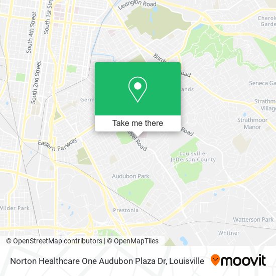 Norton Healthcare One Audubon Plaza Dr map