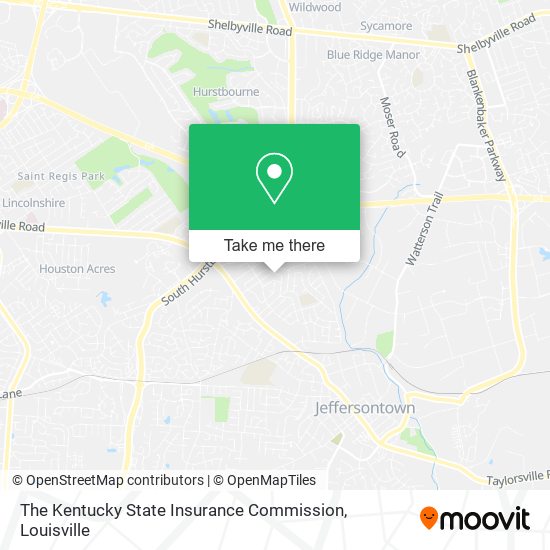 The Kentucky State Insurance Commission map