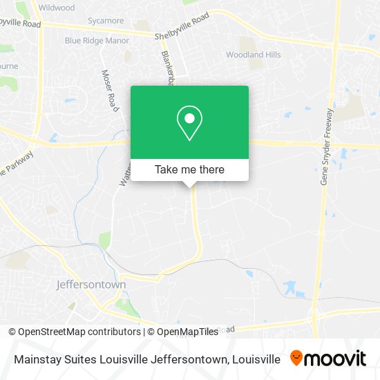 Mapa de Mainstay Suites Louisville Jeffersontown