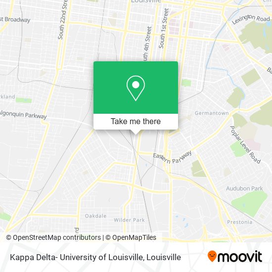 Kappa Delta- University of Louisville map