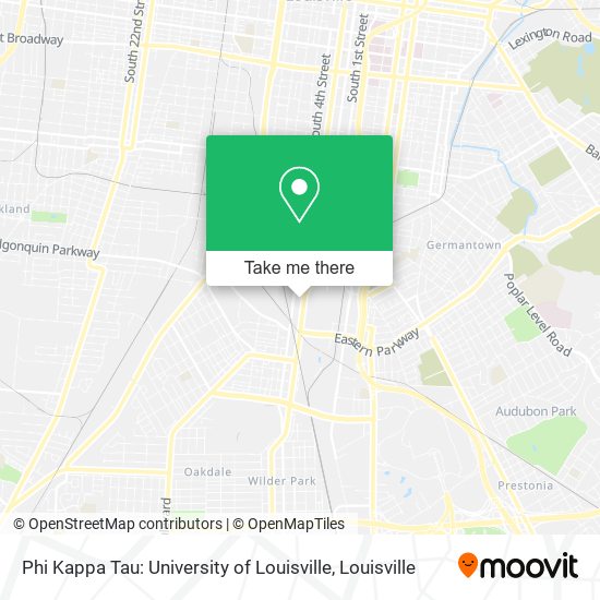 Mapa de Phi Kappa Tau: University of Louisville