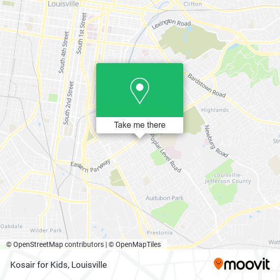 Kosair for Kids map