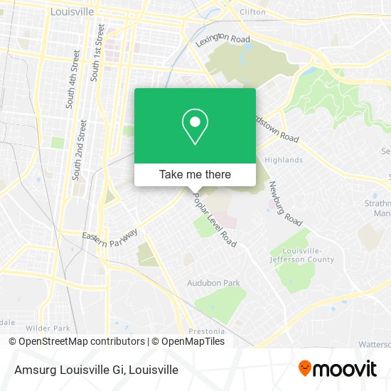 Mapa de Amsurg Louisville Gi