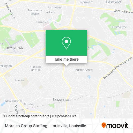 Mapa de Morales Group Staffing - Louisville