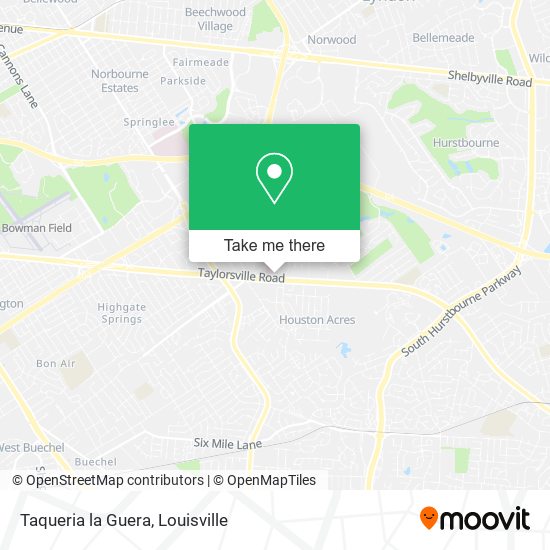 Mapa de Taqueria la Guera