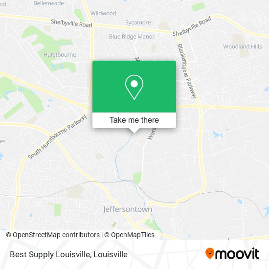 Best Supply Louisville map