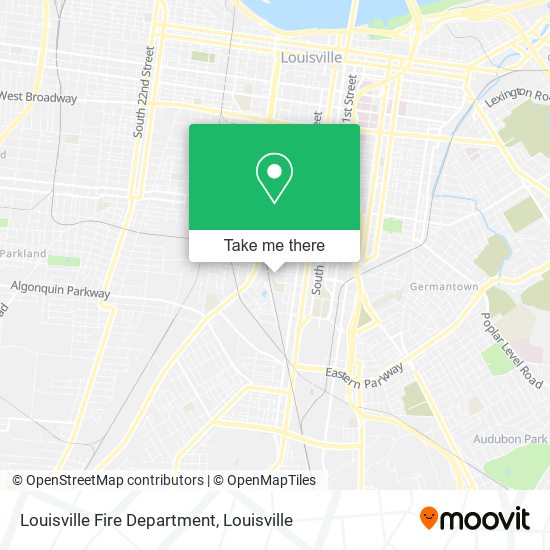 Louisville Fire Department map