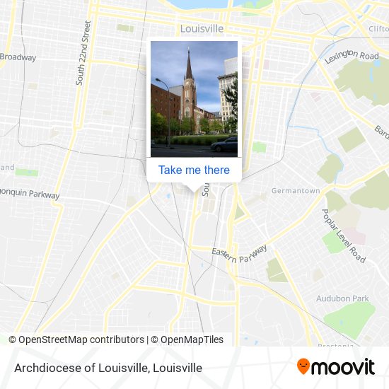 Archdiocese of Louisville map