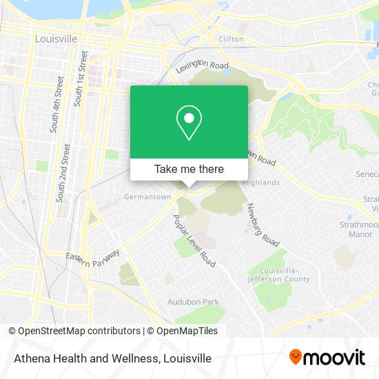 Athena Health and Wellness map