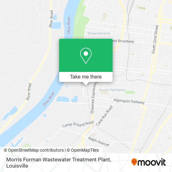 Mapa de Morris Forman Wastewater Treatment Plant