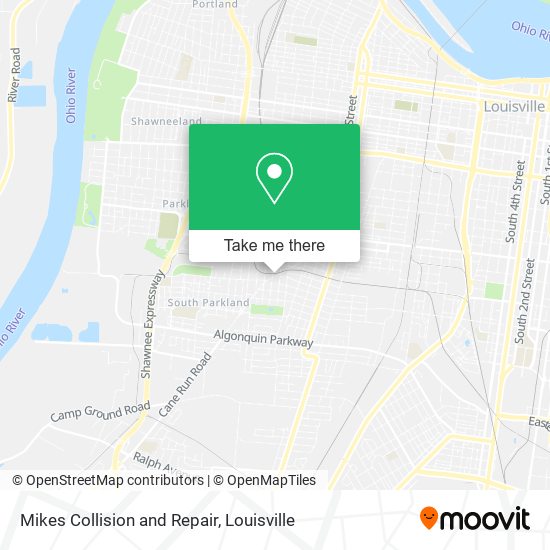 Mikes Collision and Repair map