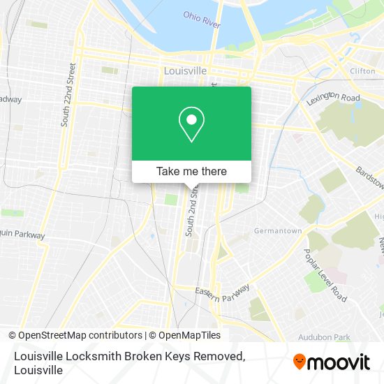 Louisville Locksmith Broken Keys Removed map